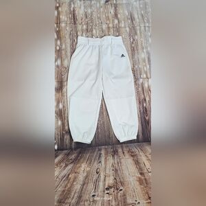 Adidas White Baseball Pants, Knee High Medium